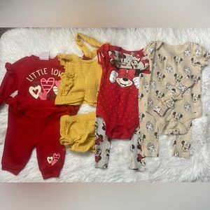 20+ piece bundle of baby girl clothes